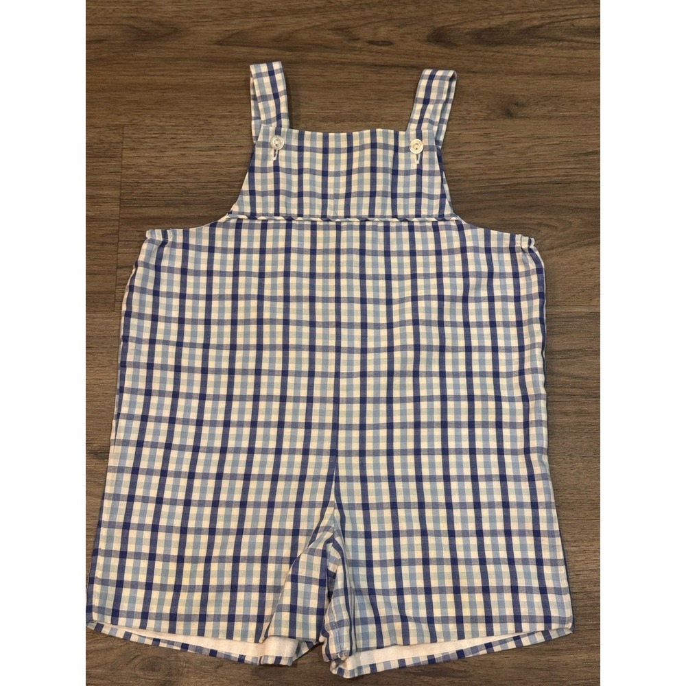 Little‎ English Jon Jon 18M Blue Gingham Classic Southern Preppy Heirloom Romper